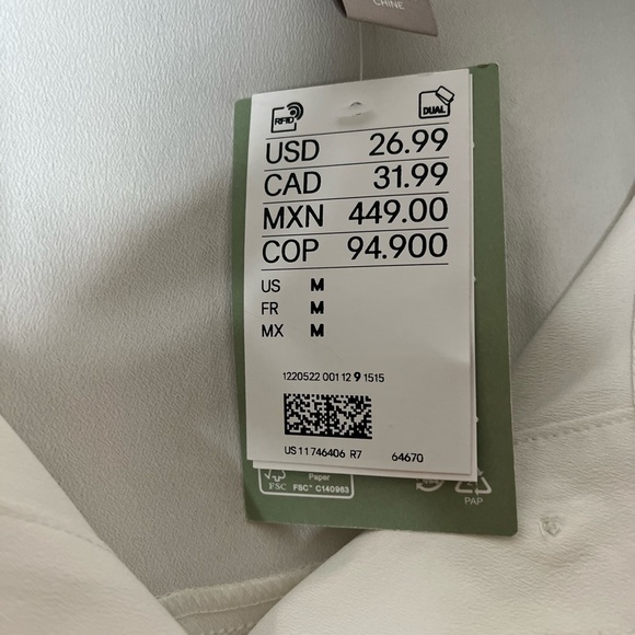 Ivory H&M Blouse - Picture 3 of 4